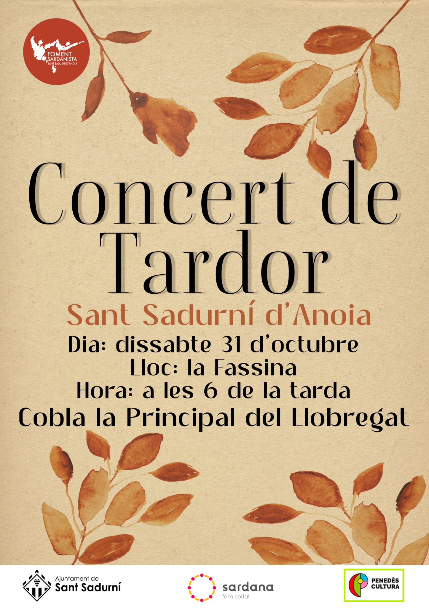 Concert de tardor / Sardanes 2026 Concert de tardor / Sardanes 2026