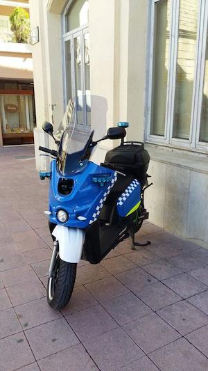 Scooter prova Policia