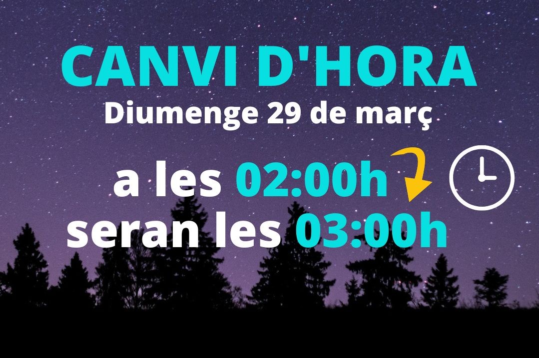 canvi d'hora web canvi d'hora web