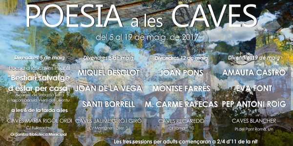Poesia a les caves cartell
