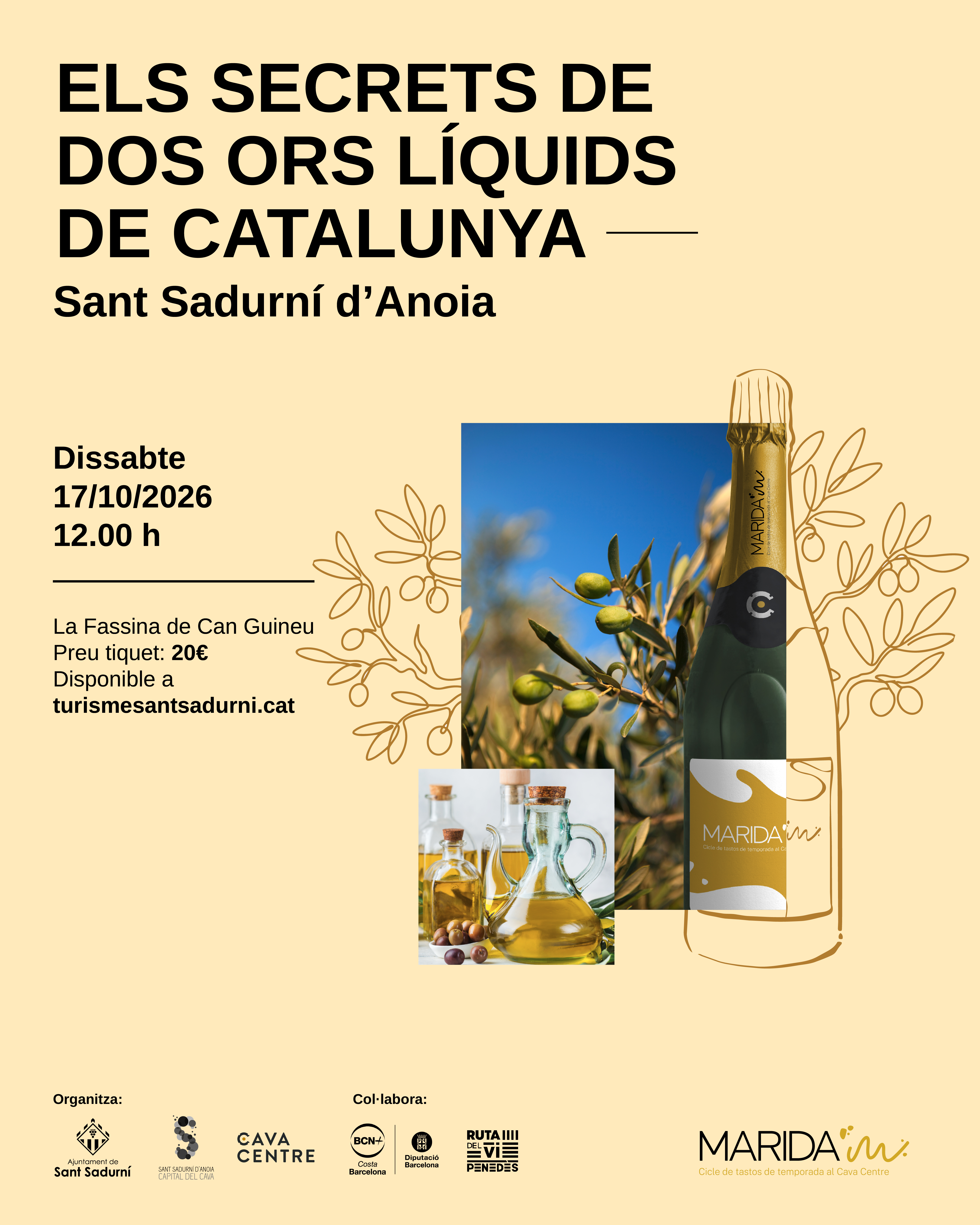 Marida'm 2026 Tast d'olis i caves Marida'm 2026 Tast d'olis i caves