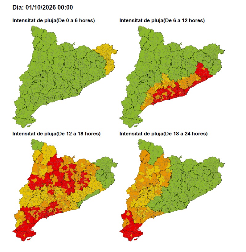 pluges intenses 1-10 mapa pluges intenses 1-10 mapa