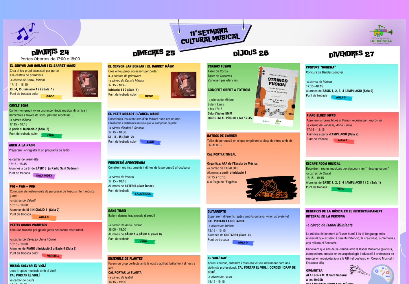 setmana cultural musical setmana cultural musical